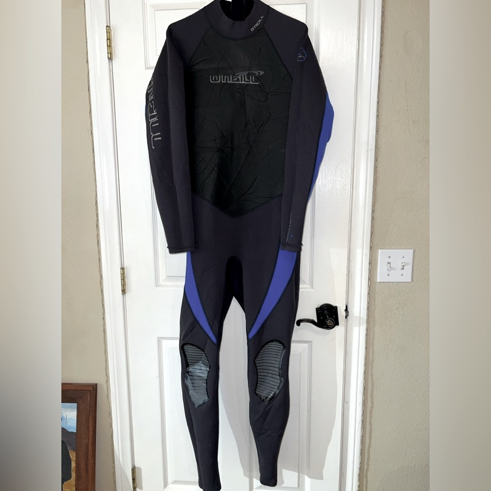 🌊NEW-O’Neill REACTOR Full Wetsuit Men’s 2XL Black/Blue/Grey Surf Swim Dive XXL